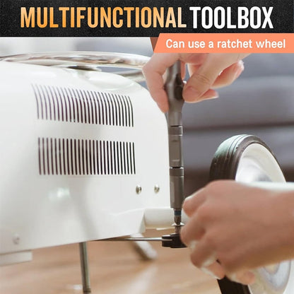 🔥🔥24 in 1 DlY Screwdriver Set Magnetic Compact and Portable Ratchet Screwdriver