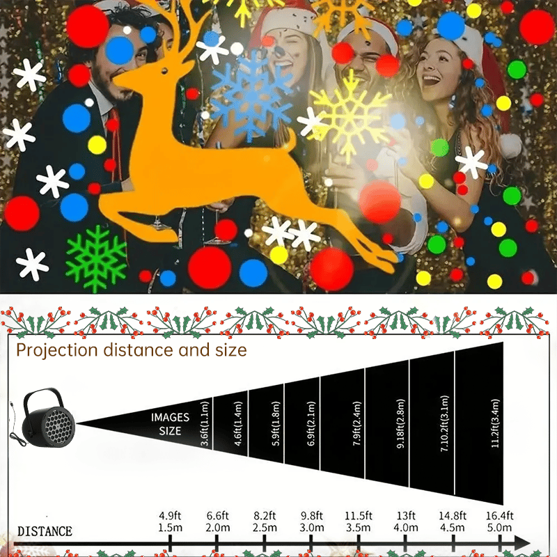 LED Christmas Projection Lamp