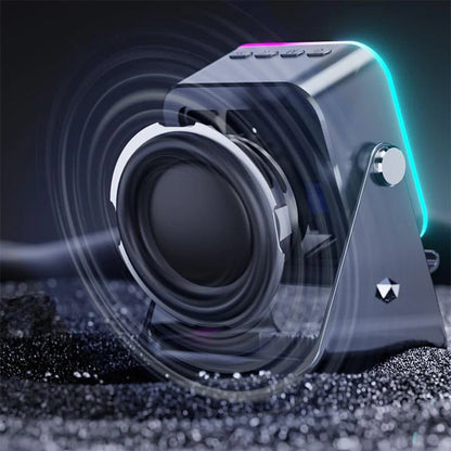 🎶📱 5-in-1 Wireless Induction Bluetooth Speaker with Adjustable Phone Stand