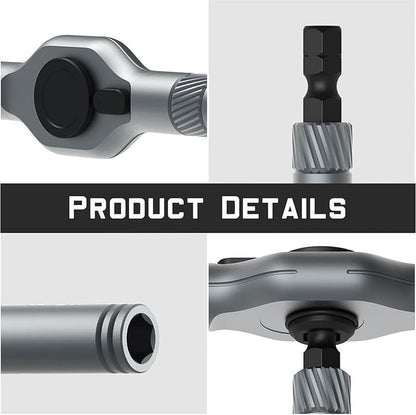 🔥🔥24 in 1 DlY Screwdriver Set Magnetic Compact and Portable Ratchet Screwdriver