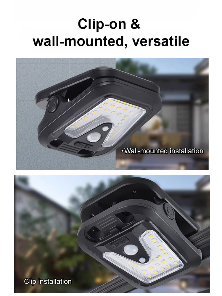 🌿 Solar clip light with motion sensor – 🔥Buy 2 now, get 1 free! Perfect for gardens, balconies, and patios! 🏡✨