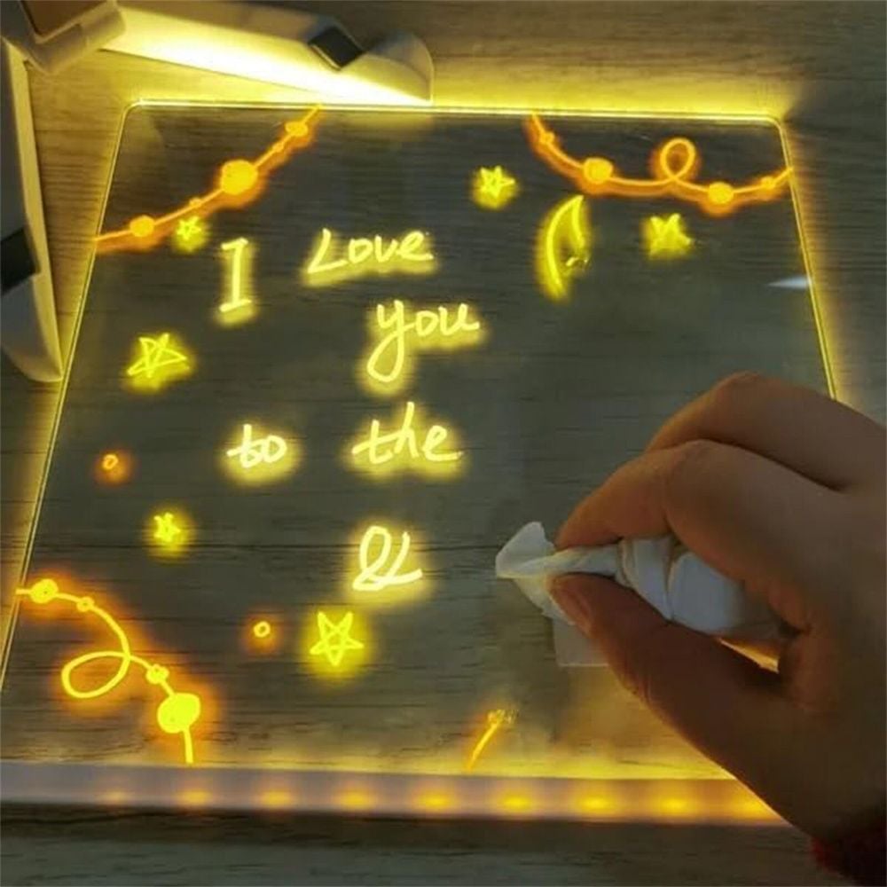 🔥Christmas Sale  49% OFF🎄 - 🎨 LED Note Board with Colored Pens🖌
