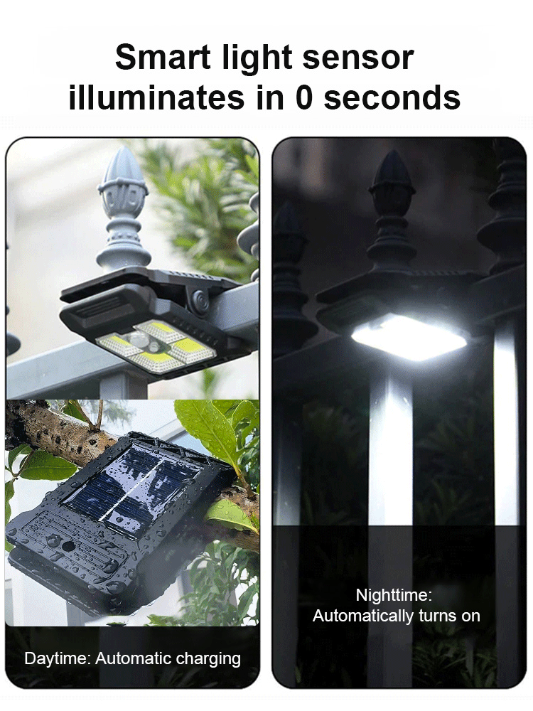 🌿 Solar clip light with motion sensor – 🔥Buy 2 now, get 1 free! Perfect for gardens, balconies, and patios! 🏡✨